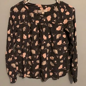 LOFT floral blouse